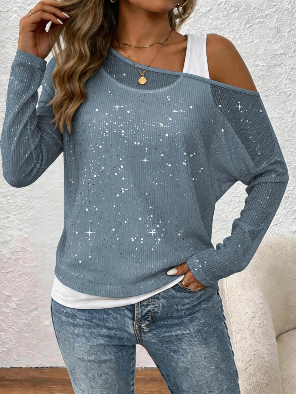 Women’s Long-Sleeve Shirt - Elegant and Fluid