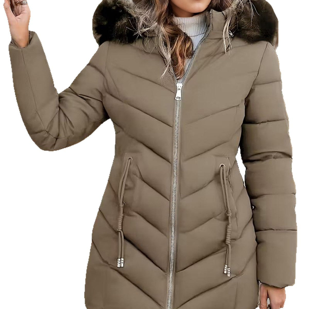 Slim-Fit Hooded Down Jacket - Warm and Versatile