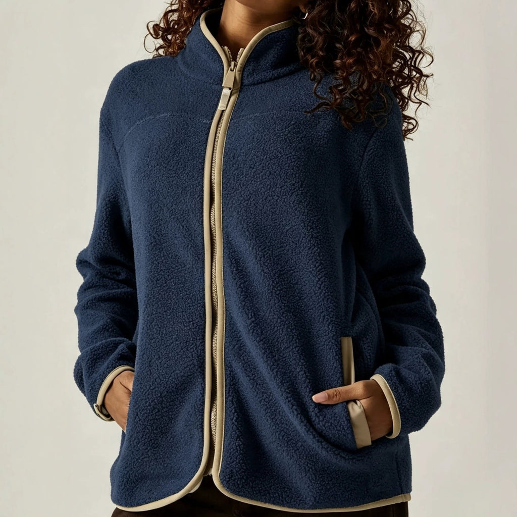 Women’s Fleece Cardigan Coat – Warm Soft Layer