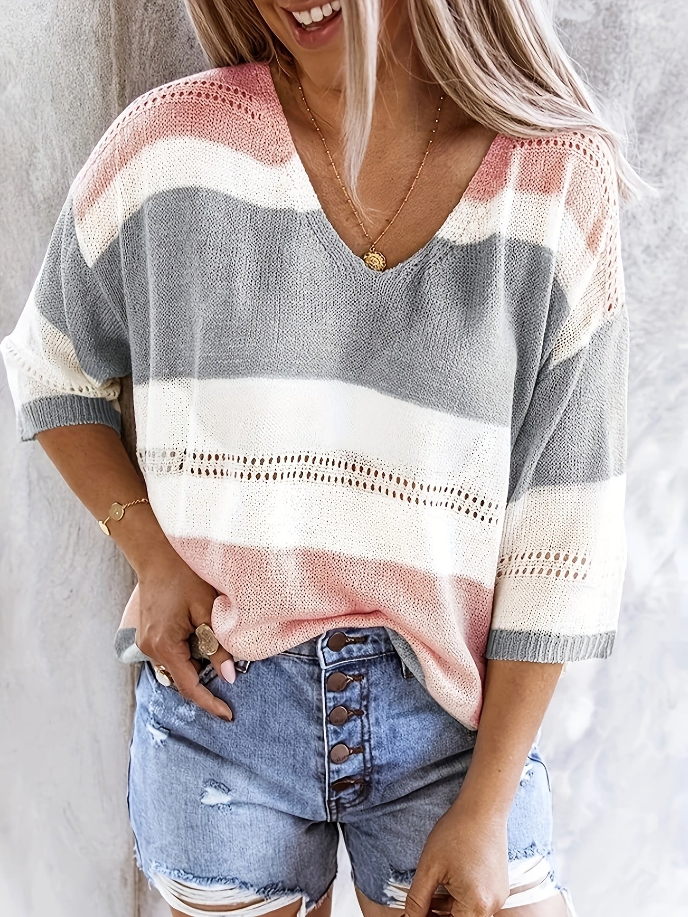 Women’s Fine Knit Sweater – Soft Lightweight Elegant Everyday Style