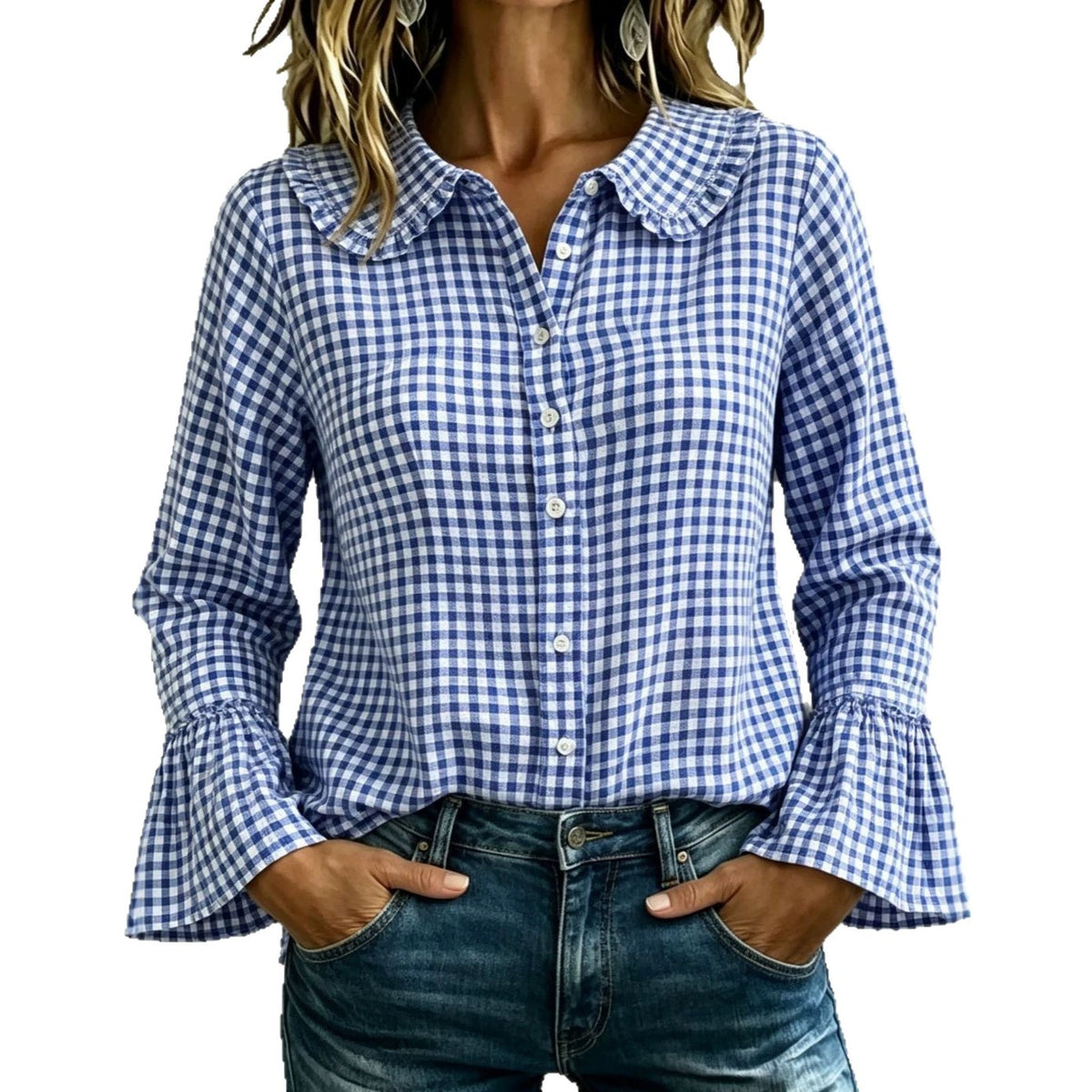 Women’s Casual Vintage Plaid Shirt – Loose-Fit Relaxed Everyday Style