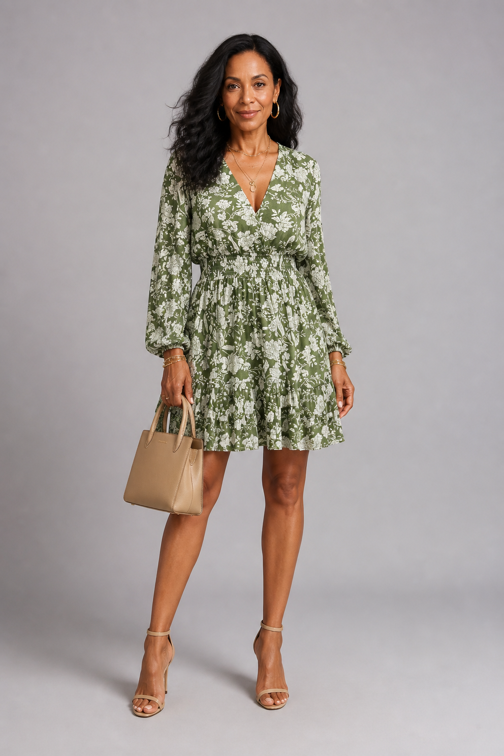 Women's Green Mini Dress – Fresh Feminine Daywear Style