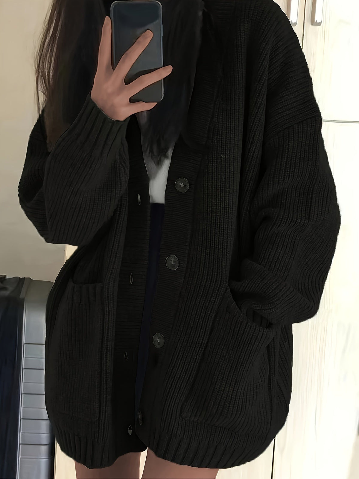 Relaxed Button Cardigan - Soft and Easy
