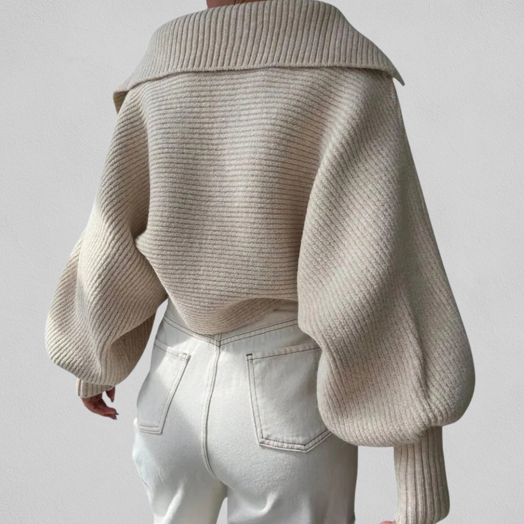 Loose V-Neck Sweater - Soft and Easy