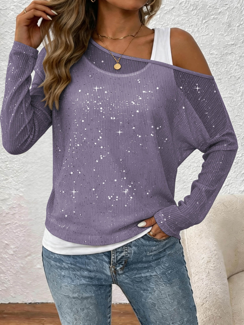 Women’s Long-Sleeve Shirt - Elegant and Fluid