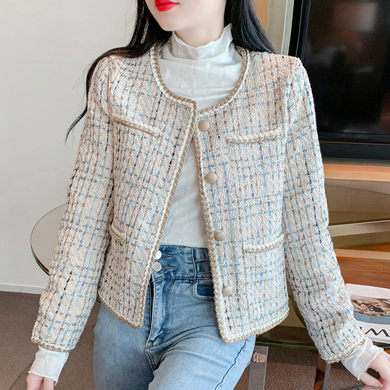 Tweed-Style Jacket - Chic and Refined