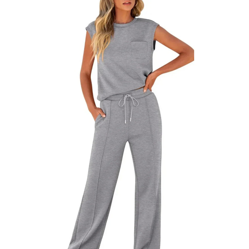 Women's Casual Summer Lounge Set - Relaxed Two Piece Daywear