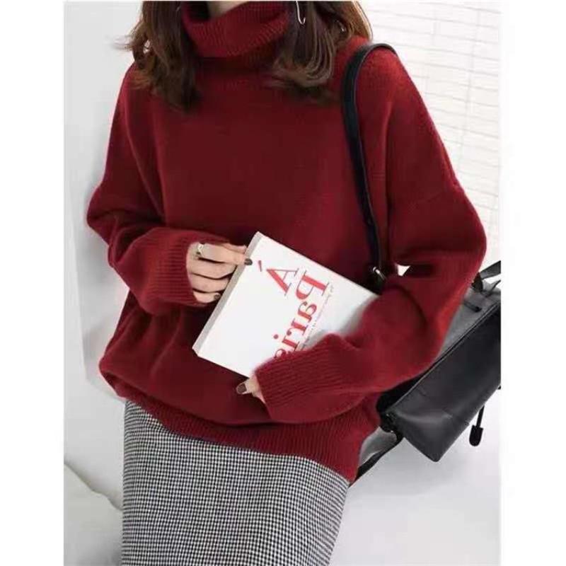 Women's Comfortable Turtleneck Sweater – Elegant Loose Fit