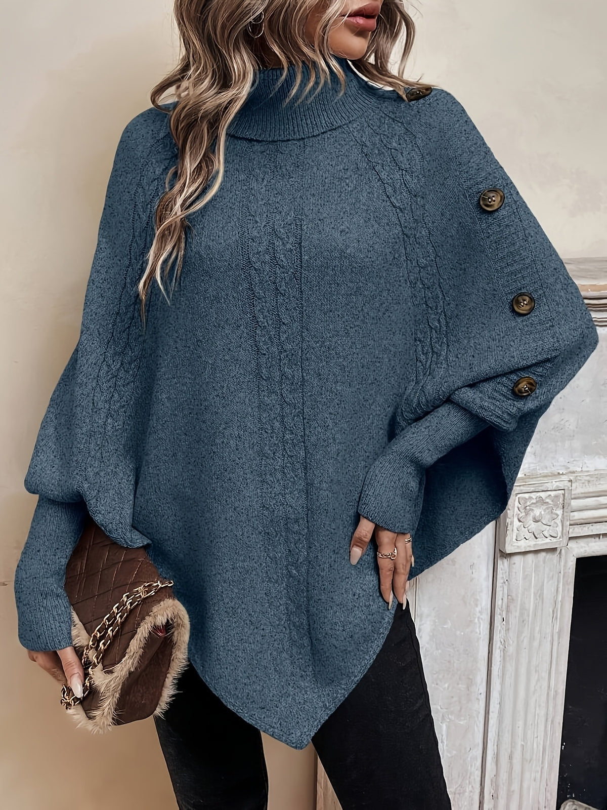 Solid Loose Long-Sleeve Sweater - Soft and Casual