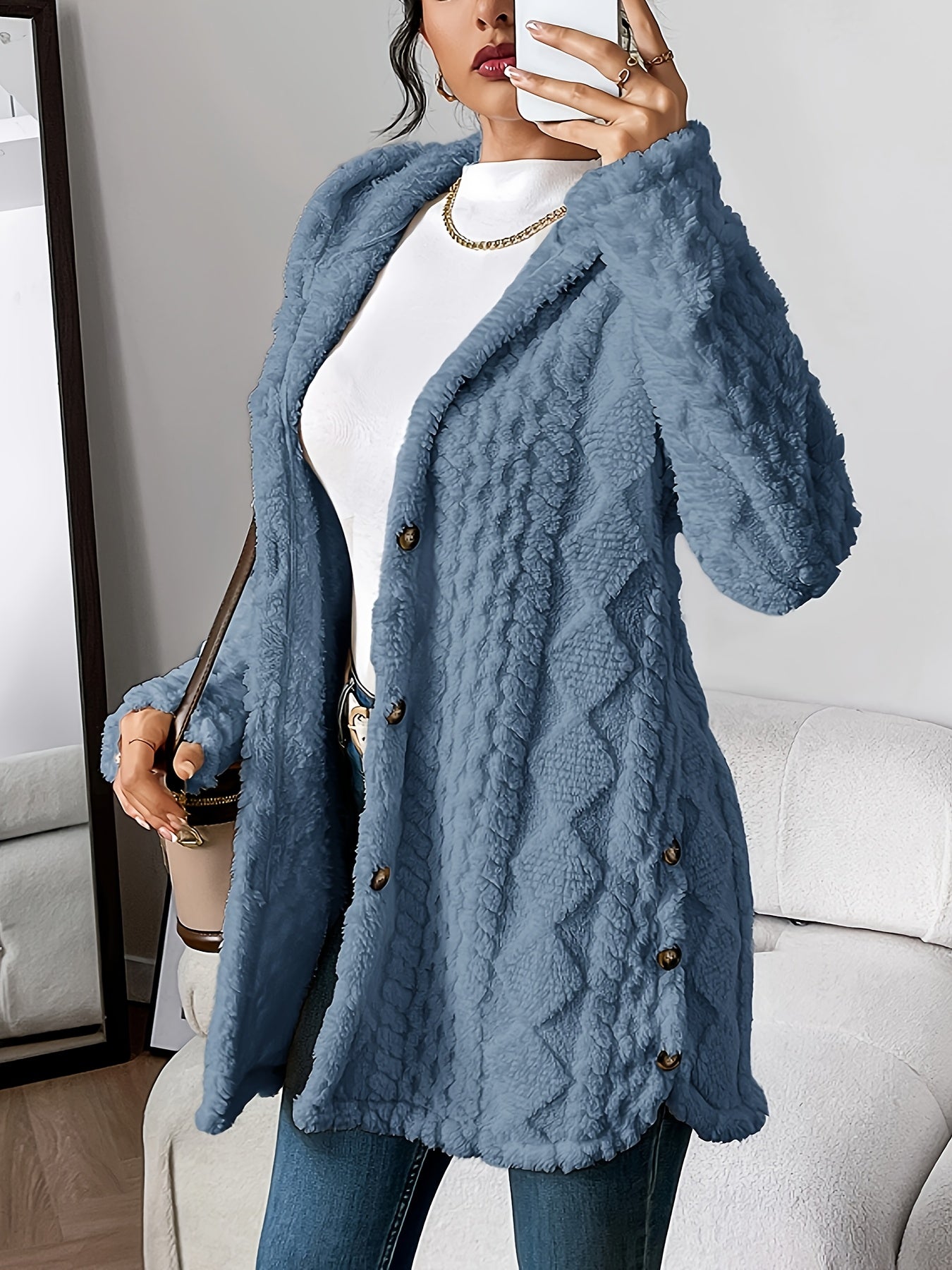 Women’s Hooded Cardigan – Cozy Casual Everyday Layering Style