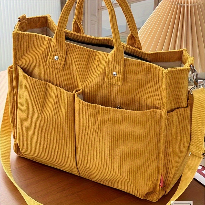 Women’s Structured Tote Bag – Everyday Large Capacity Shoulder Bag