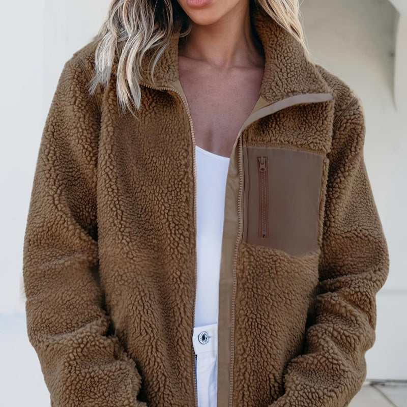Zippered Fleece Jacket - Casual and Warm