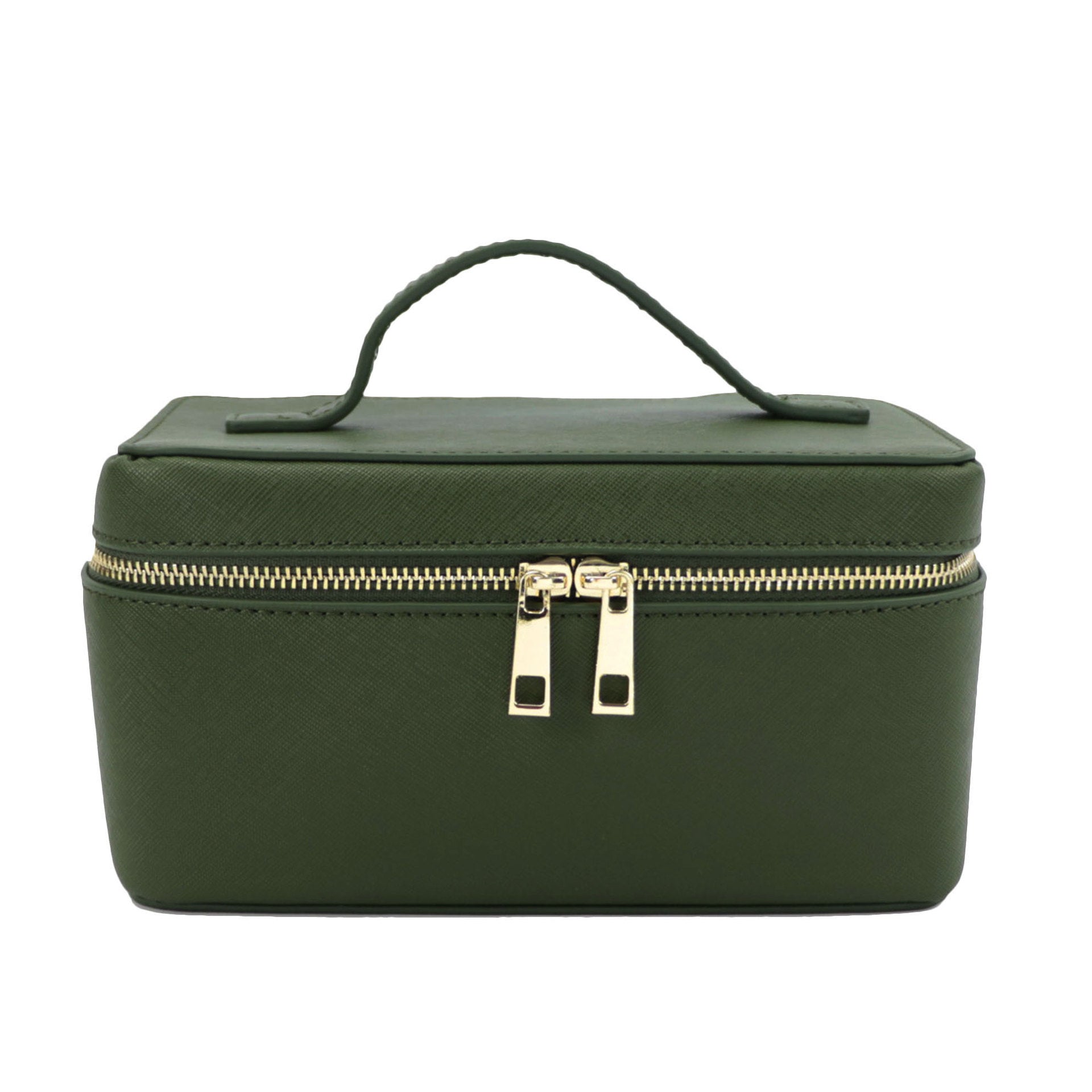 Split Leather Travel Toiletry Bag – Genuine Leather Portable Toiletry Bag