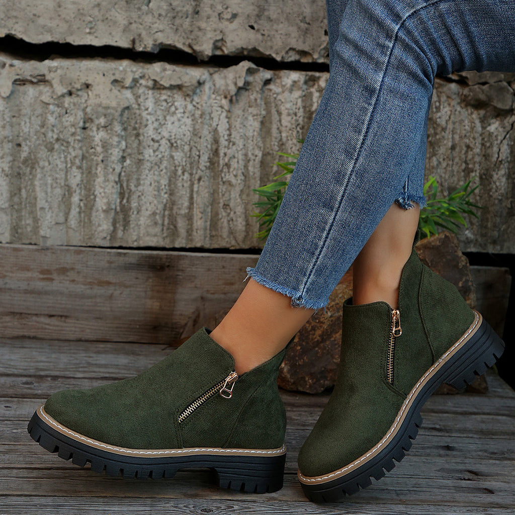 Women's Ankle Boots - Comfortable Everyday Cold Weather Footwear