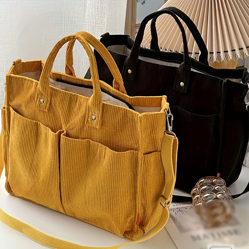 Women’s Structured Tote Bag – Everyday Large Capacity Shoulder Bag