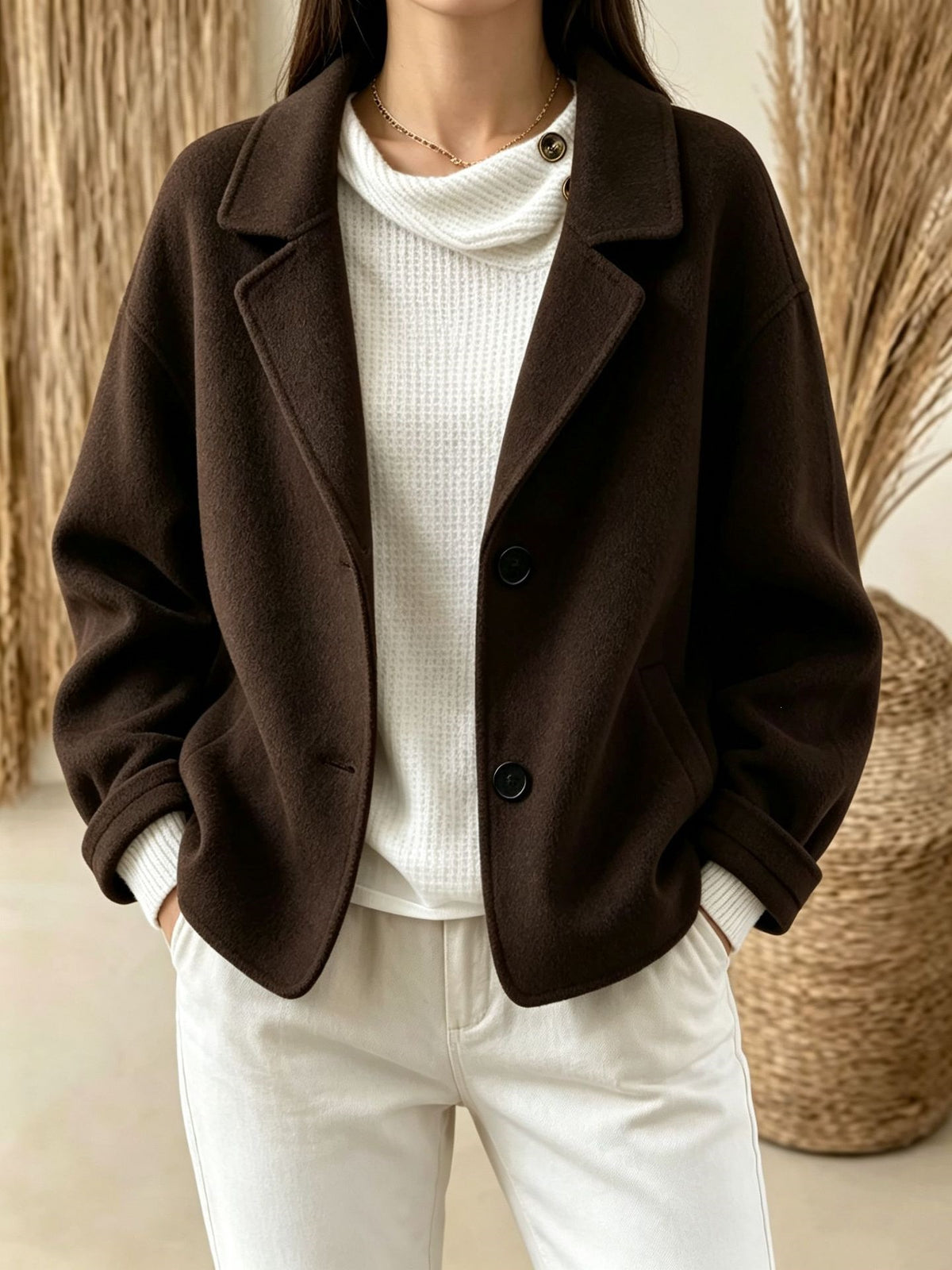 Two-Button Slim-Fit Suit - Minimalist and Chic