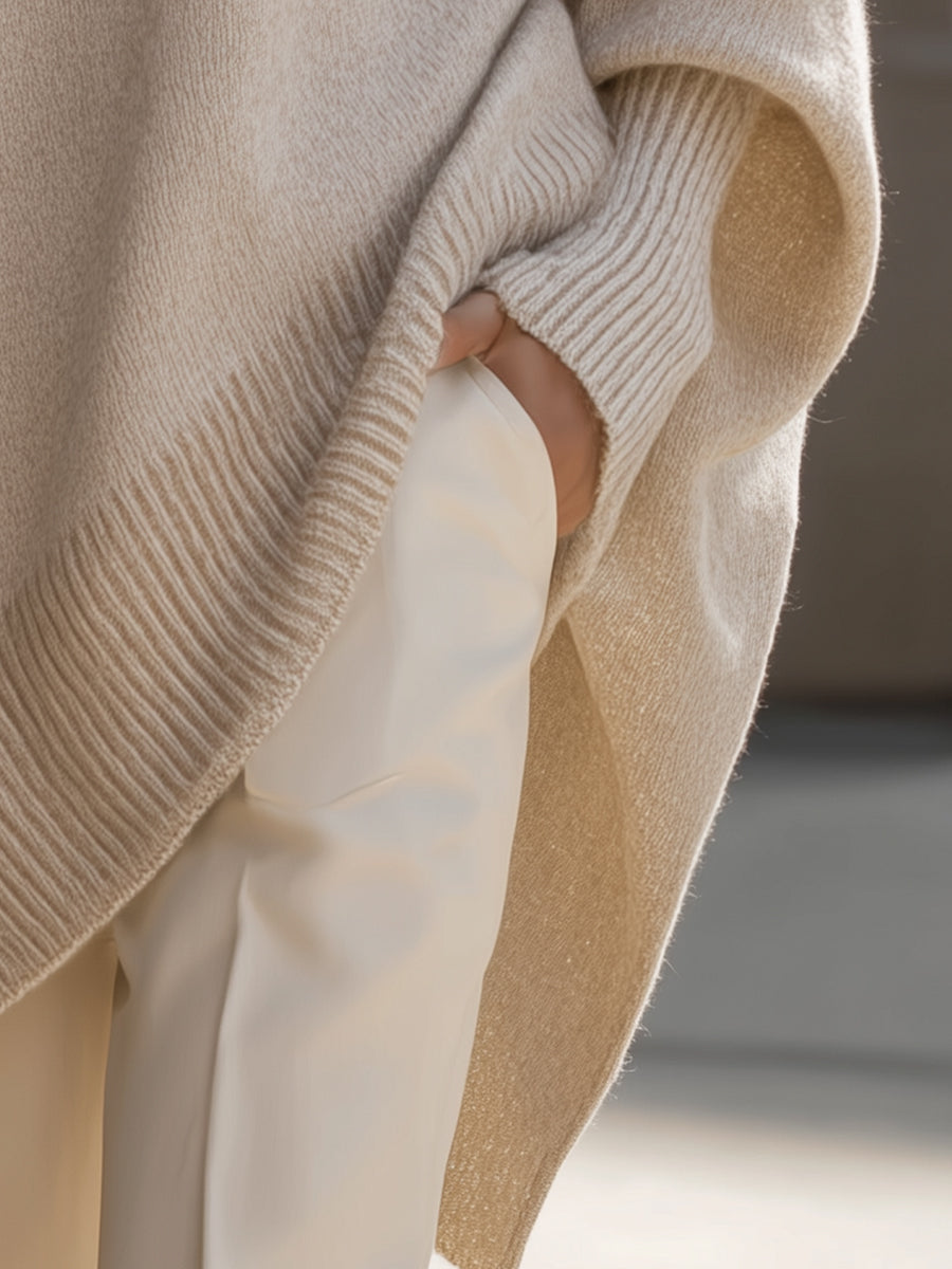 Women's Effortless Elegance Oversized Poncho