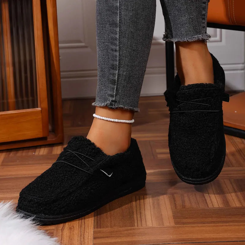 Warm Teddy Slippers - Soft Cozy Plush Indoor Comfort Style