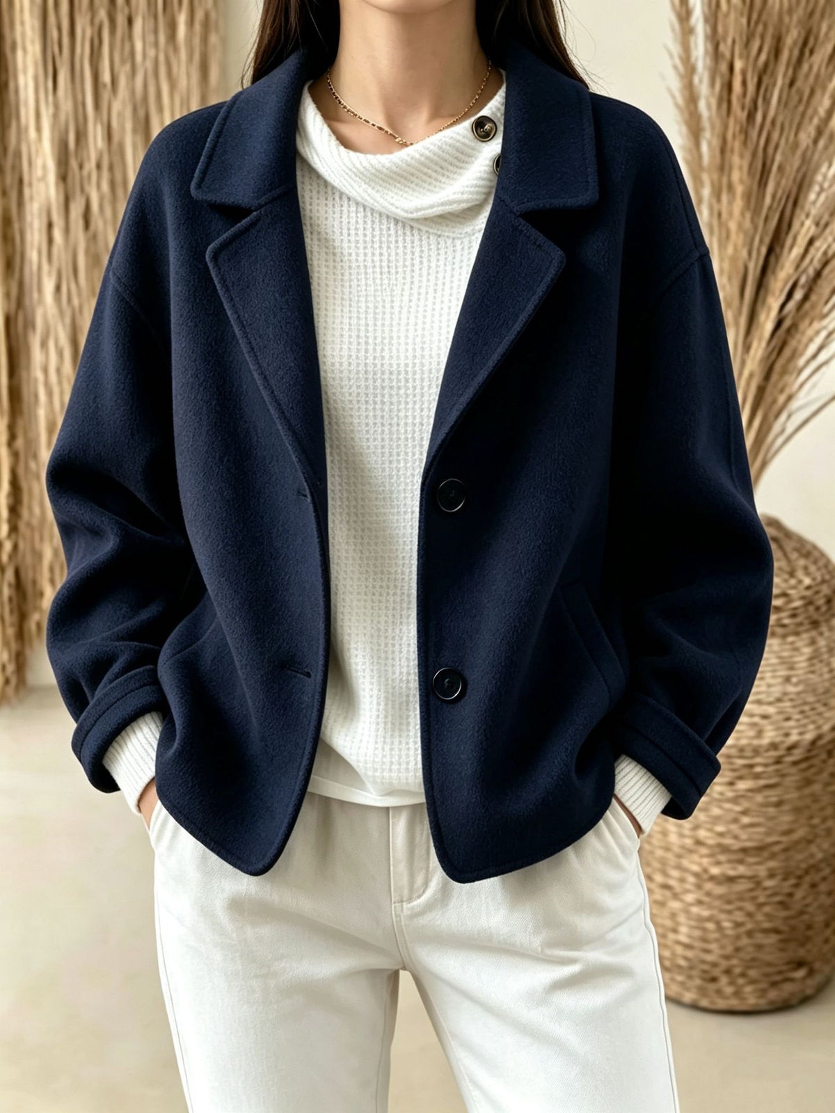 Two-Button Slim-Fit Suit - Minimalist and Chic