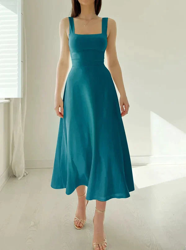 Women's Reversible Midi Dress – Organic Bamboo Pocket Summer Dress