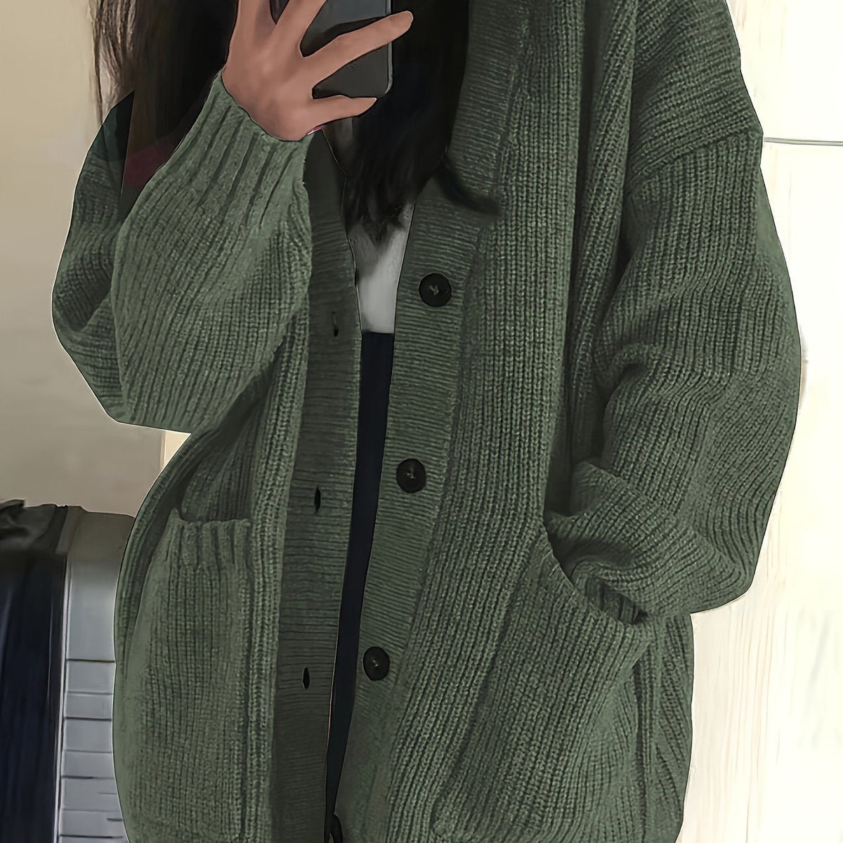 Relaxed Button Cardigan - Soft and Easy
