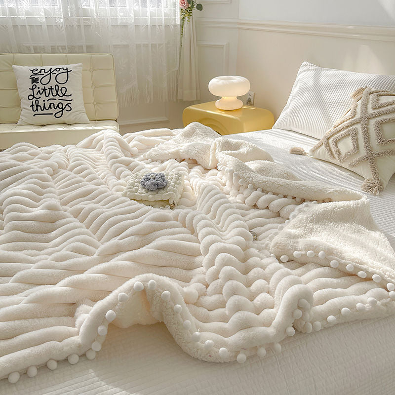 Luxury Dehaired Angora Blanket – Ultra-Soft Nap & Sofa Cover