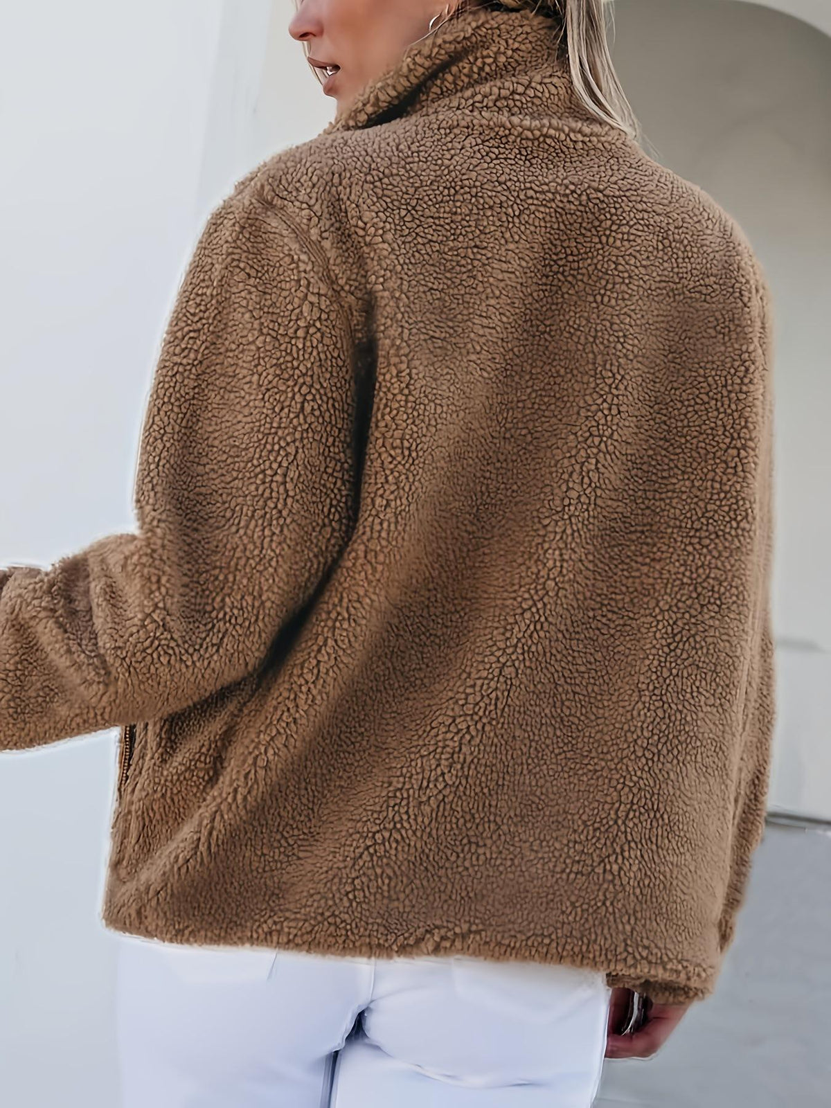 Zippered Fleece Jacket - Casual and Warm