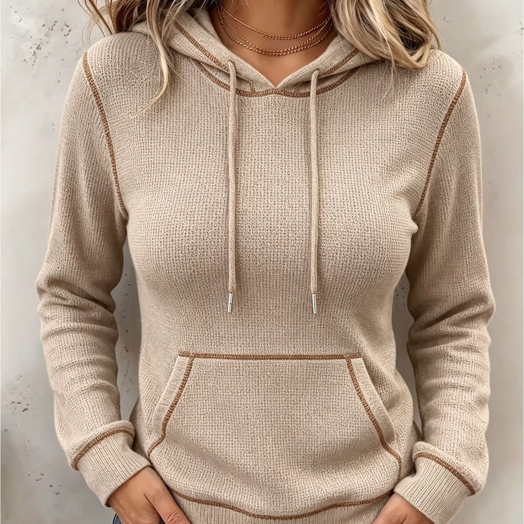 Drawstring Hooded Hoodie - Soft and Casual
