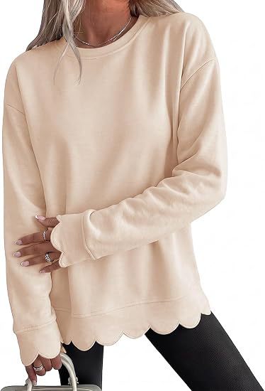 Round-Neck Pullover Sweatshirt - Casual and Soft