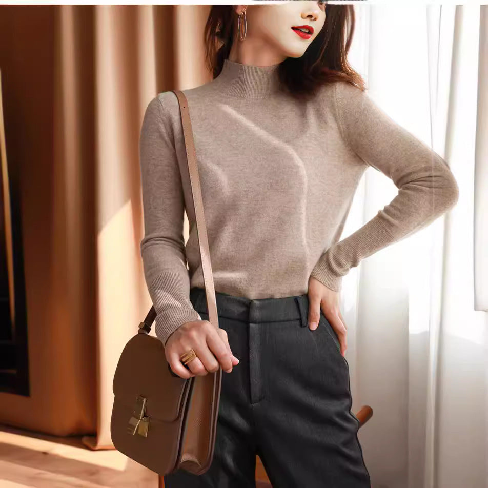 Mock-Neck Base Sweater - Soft and Essential