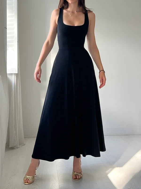 Women's Reversible Midi Dress – Organic Bamboo Pocket Summer Dress