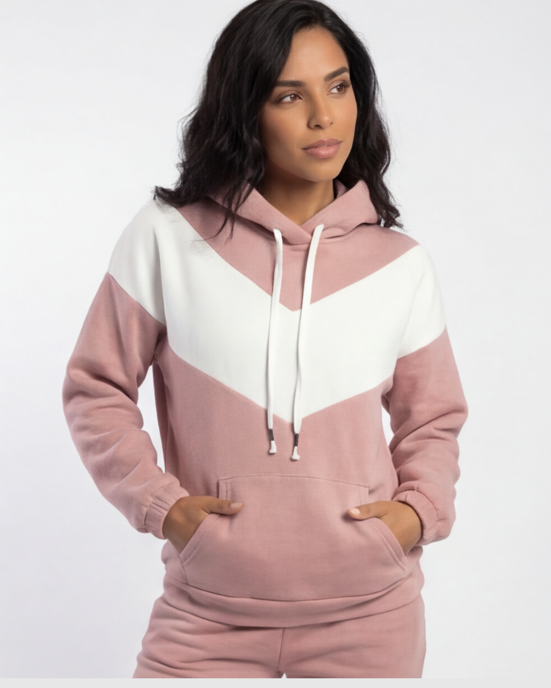 Women’s Premium Two-Piece Tracksuit – Cotton Sports Hoodie and Jogging Suit Set