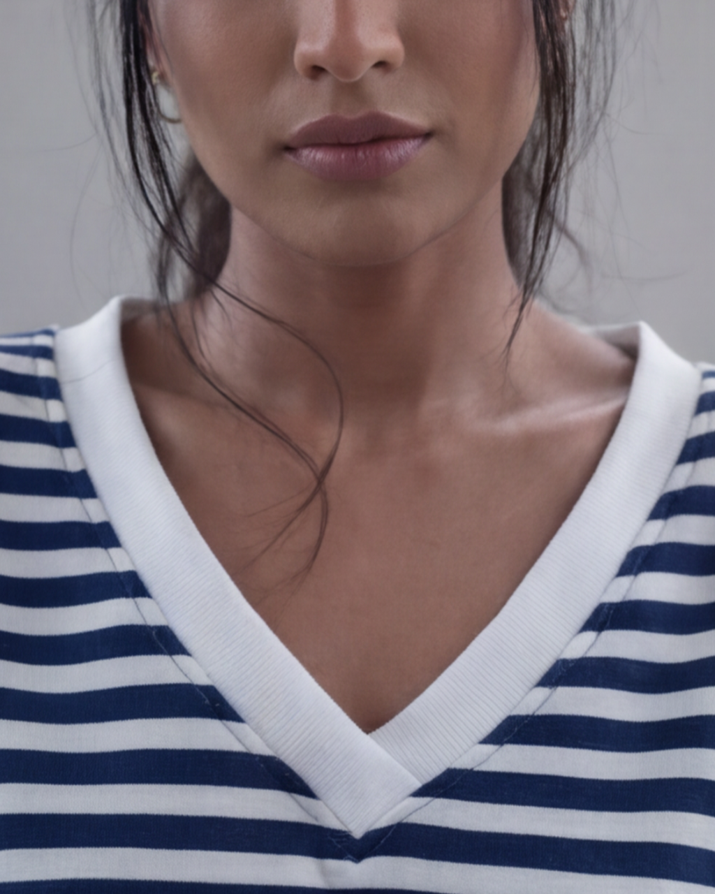 Women’s Elegant Striped Pajamas Set – Black and White Loungewear
