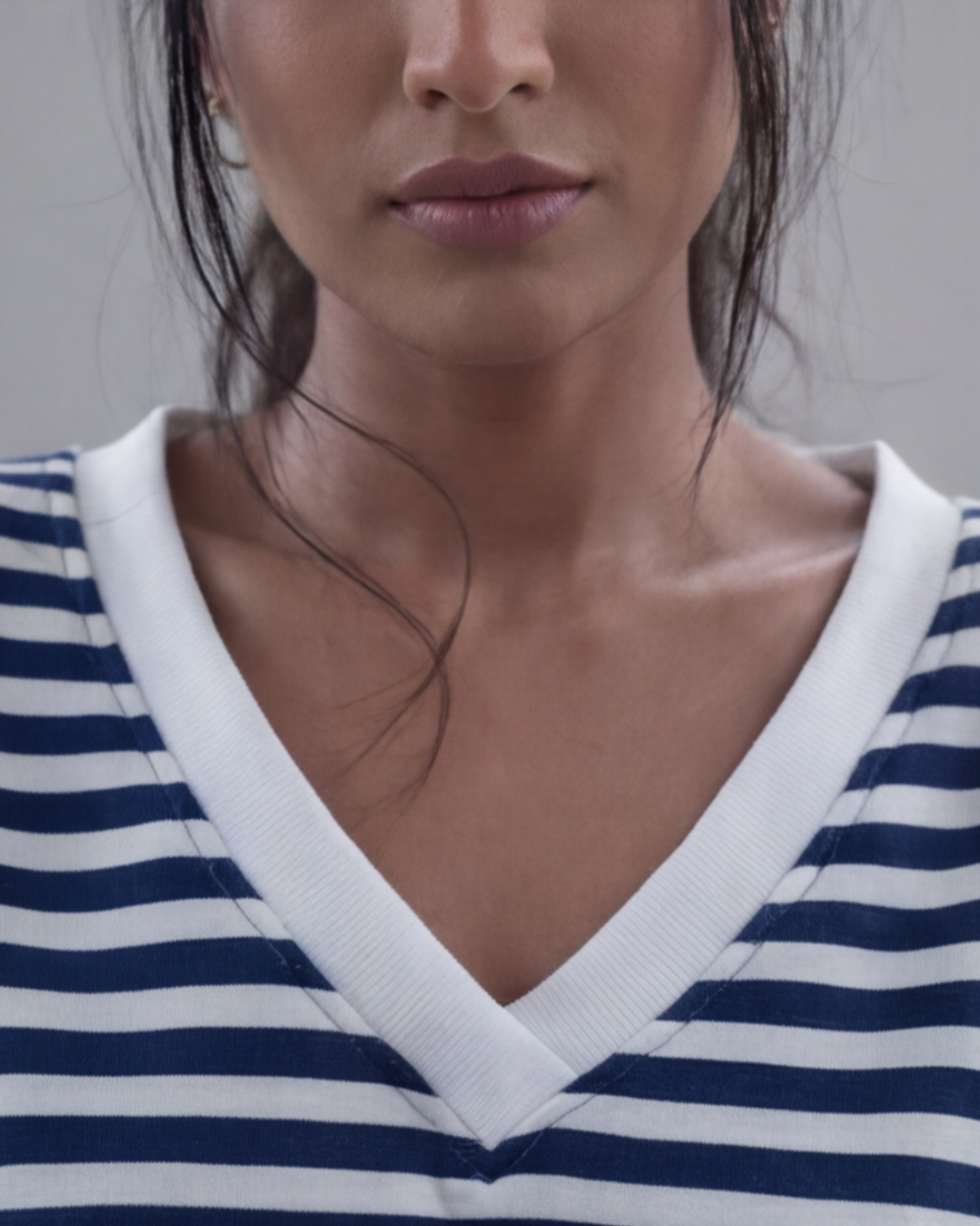Women’s Elegant Striped Pajamas Set – Black and White Loungewear