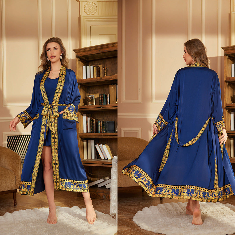 Luxury Long Bathrobe – Soft Plush Robe for Home and Spa