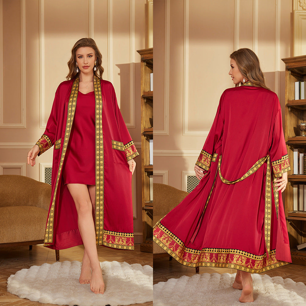Luxury Long Bathrobe – Soft Plush Robe for Home and Spa
