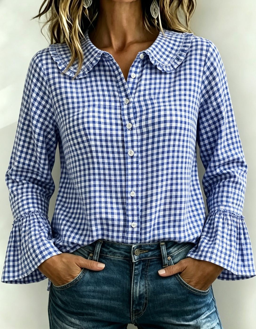 Women’s Casual Vintage Plaid Shirt – Loose-Fit Relaxed Everyday Style