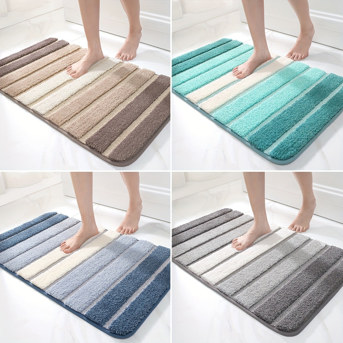 Premium Soft Bathroom Rug – Absorbent Non-Slip Mat for Tub & Shower
