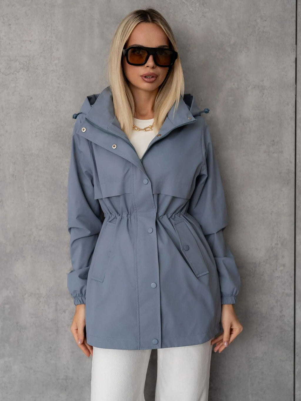 Women's Hooded Casual Jacket - Lightweight Sporty Everyday Layer