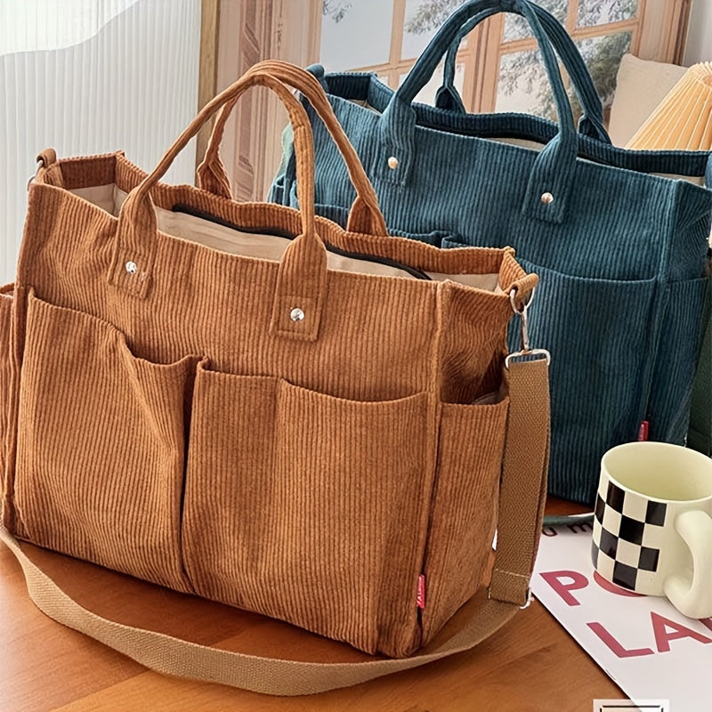 Women’s Structured Tote Bag – Everyday Large Capacity Shoulder Bag