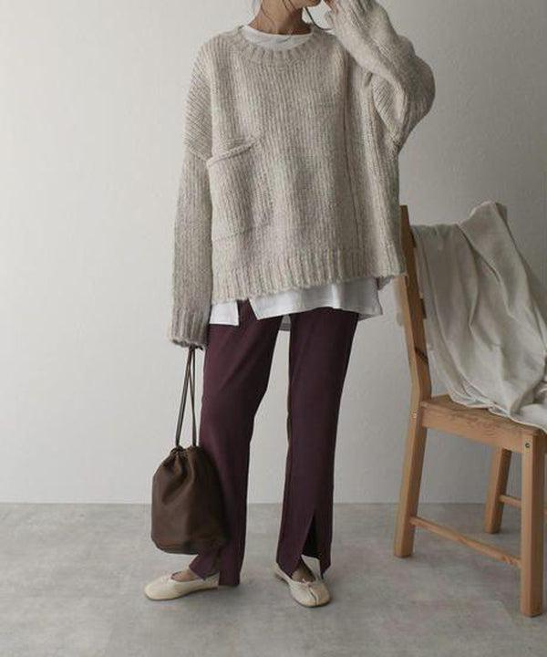 Oversized Knit Sweater - Cozy and Soft