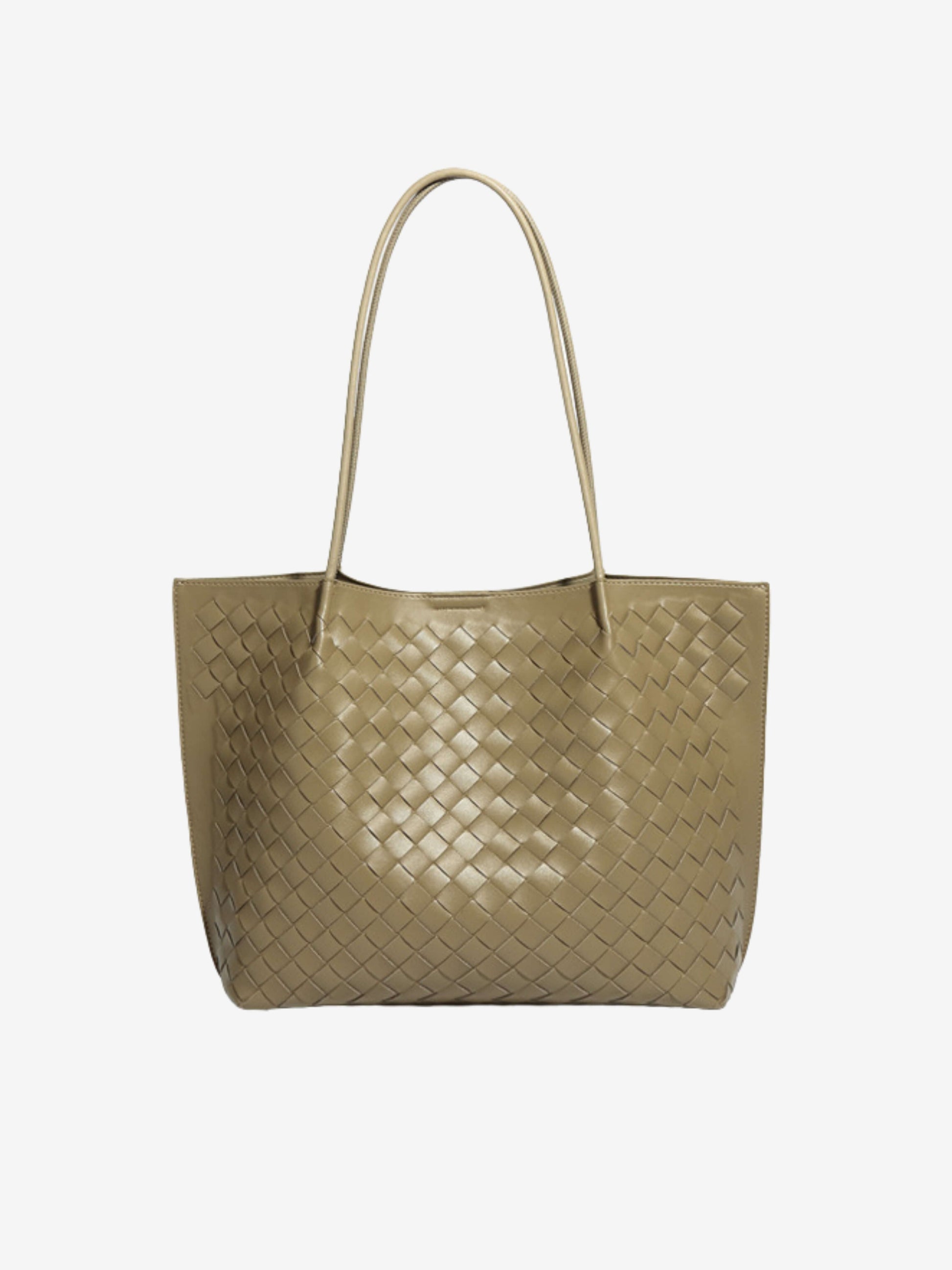 Women's Woven Tote Bag - Spacious Elegant Everyday Carryall
