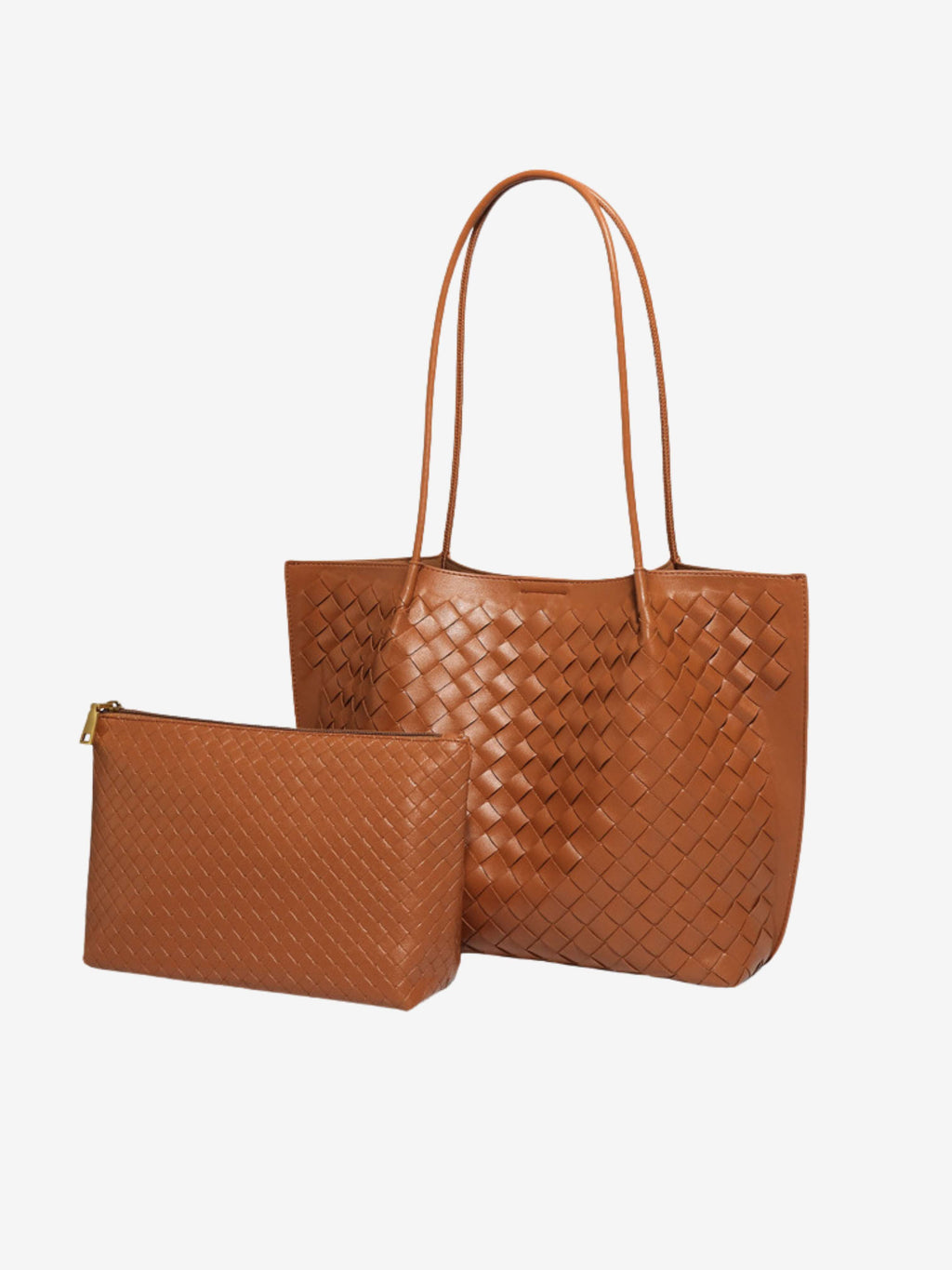 Women's Woven Tote Bag - Spacious Elegant Everyday Carryall