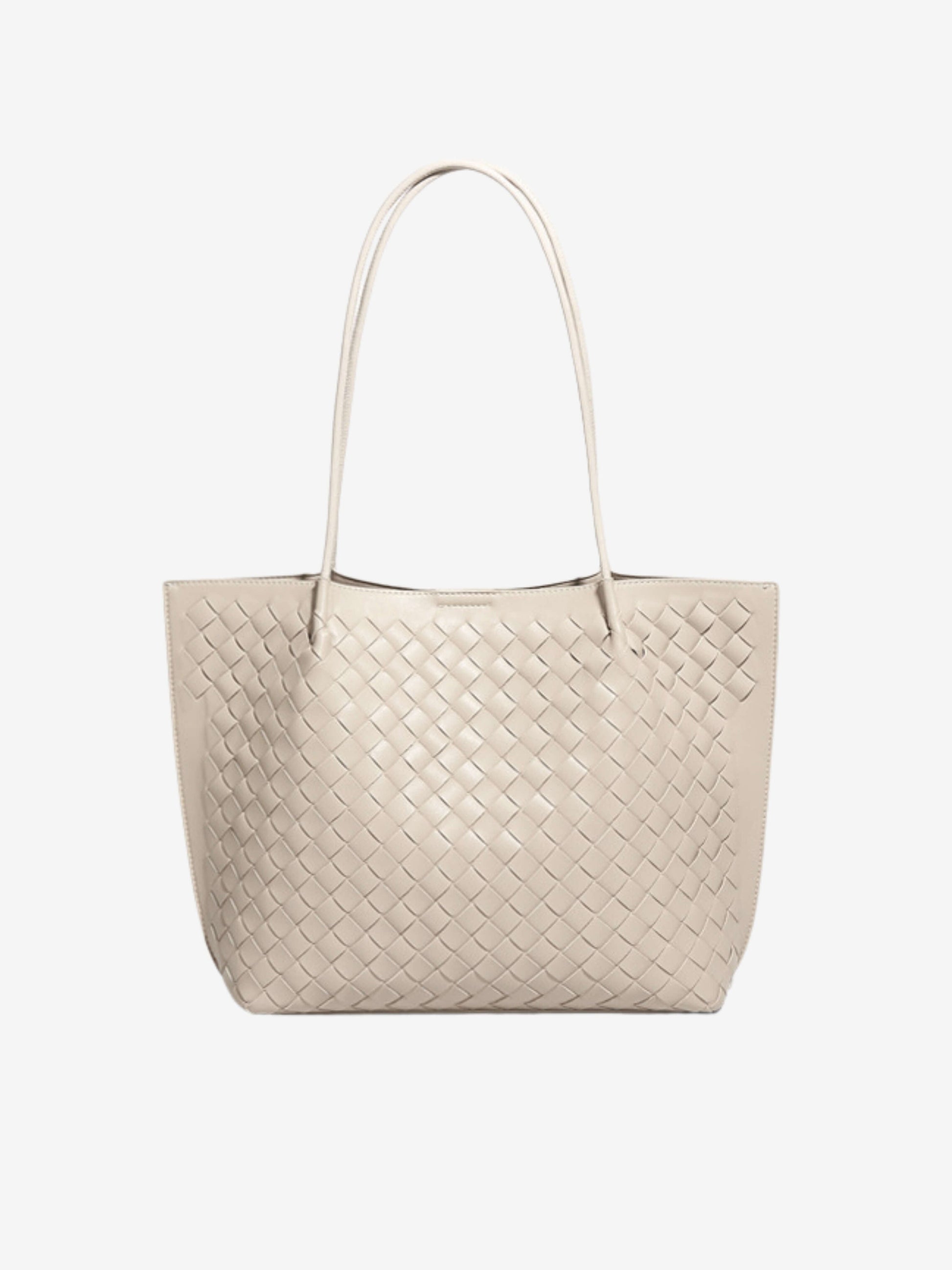 Women's Woven Tote Bag - Spacious Elegant Everyday Carryall