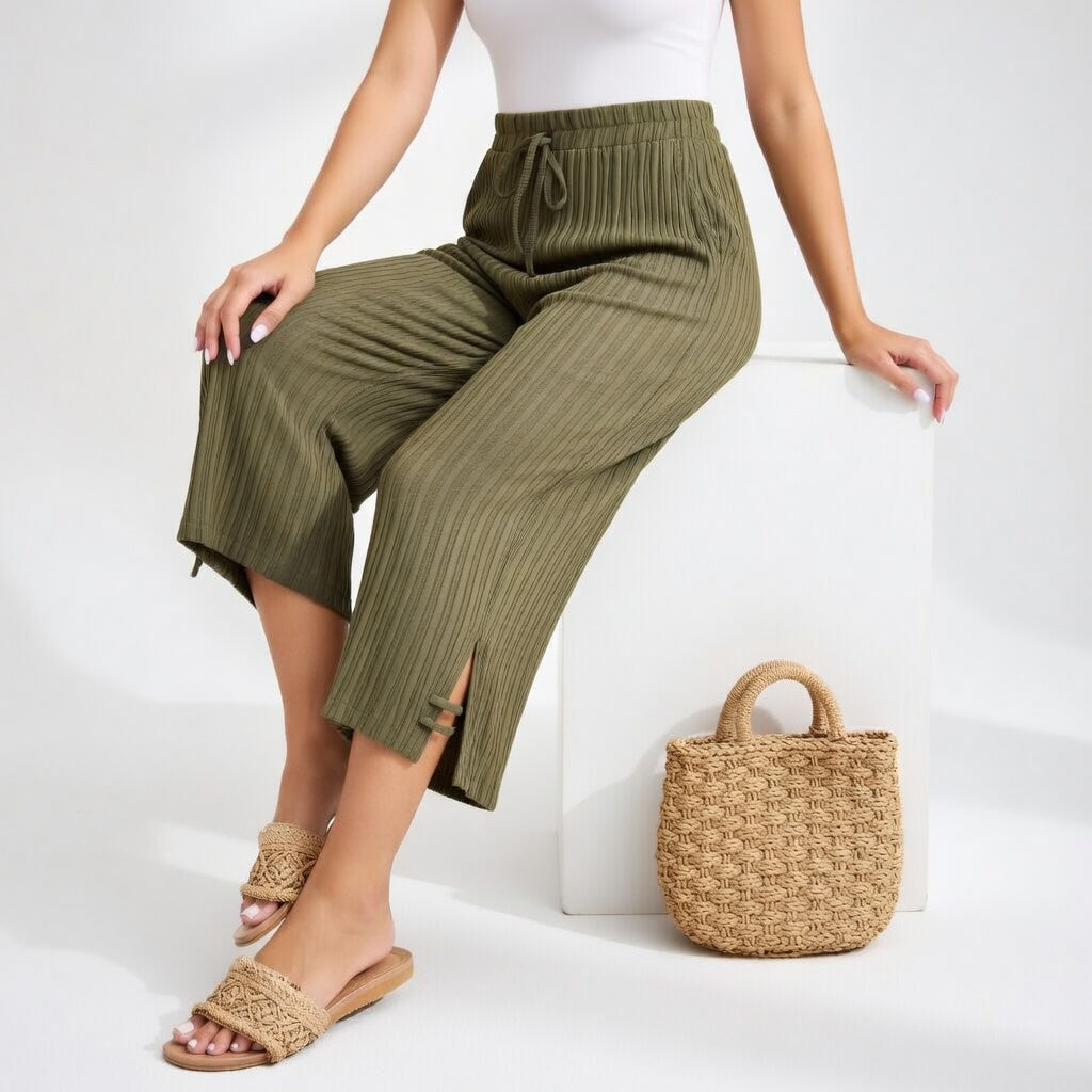Women's Wide-Leg Summer Trousers – Elegant Comfortable Everyday Style
