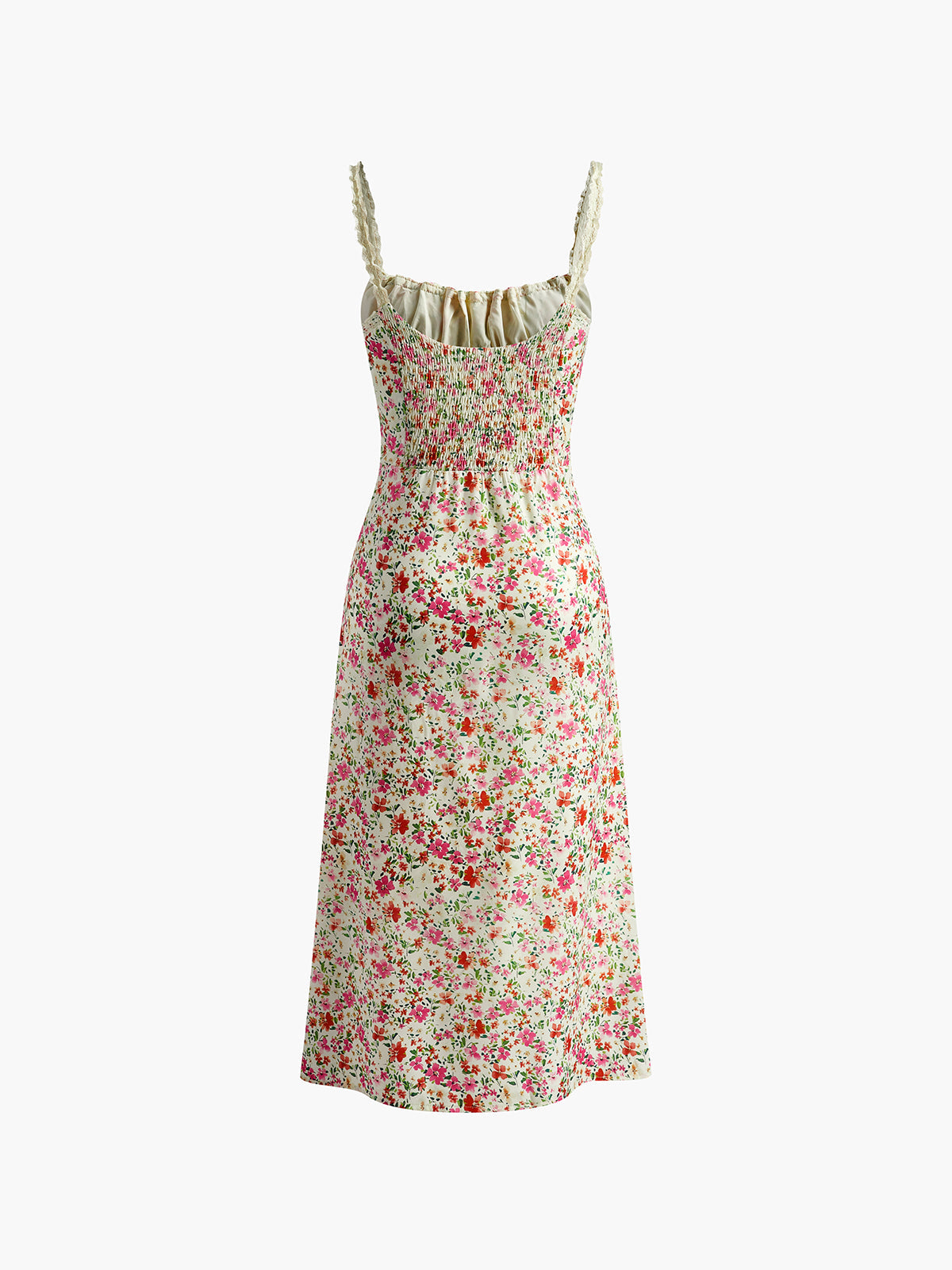 Women's Floral Midi Dress – Elegant Summer Occasion Dress