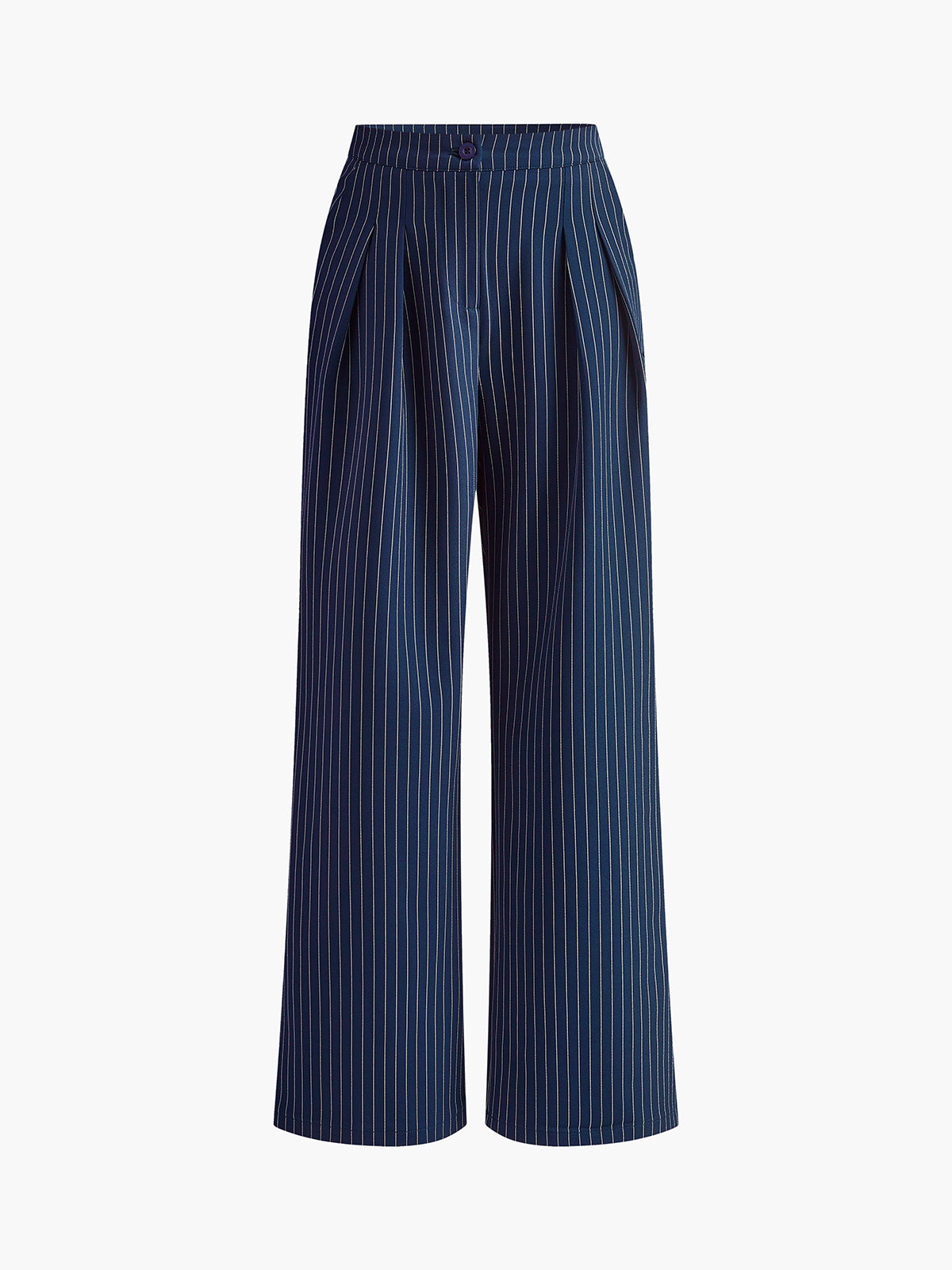 Hedy Women’s Striped Wide-Leg Pants – High-Waist Elegant Comfortable Work Style