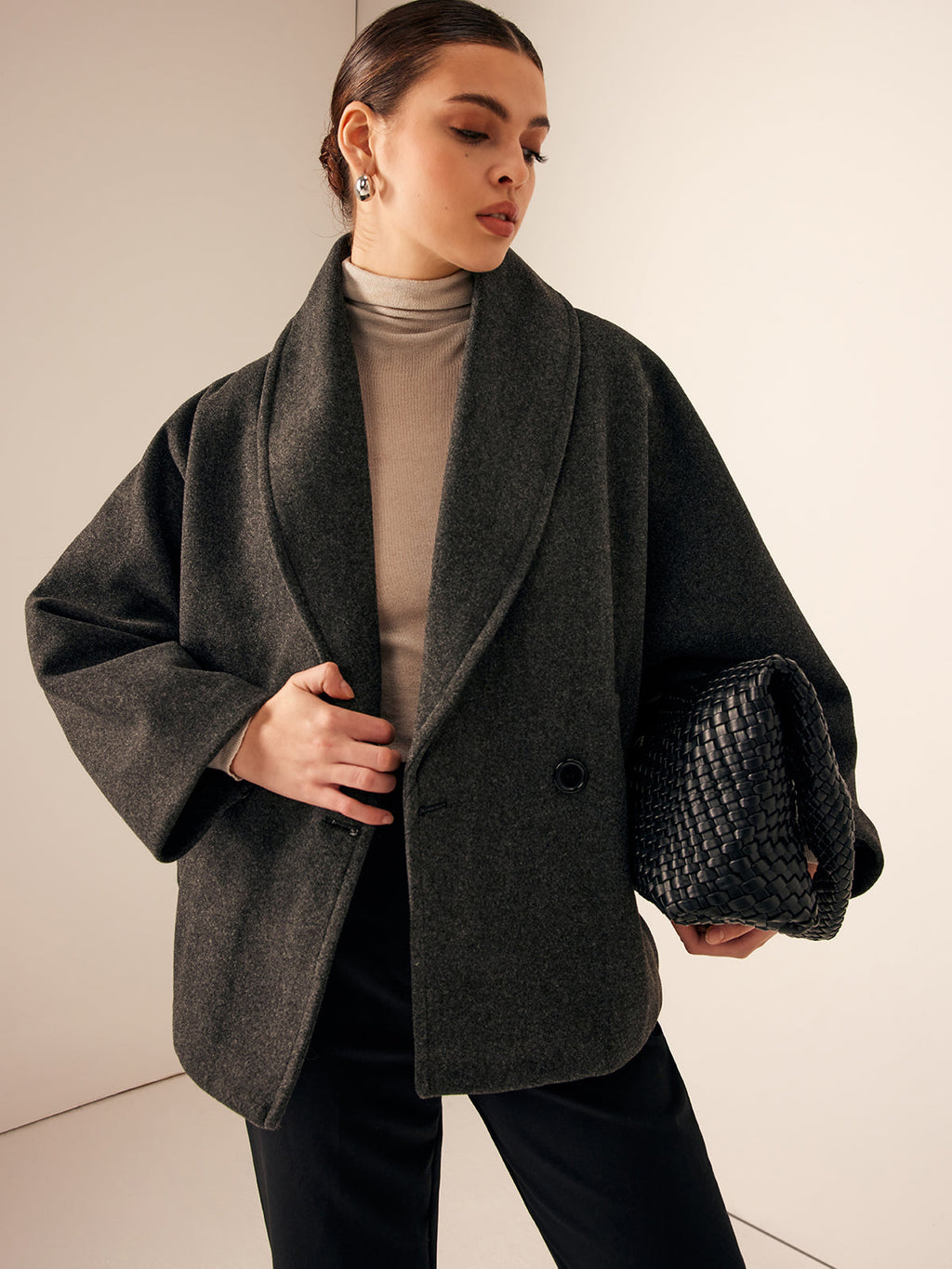 Short Tweed Jacket - Chic and Structured