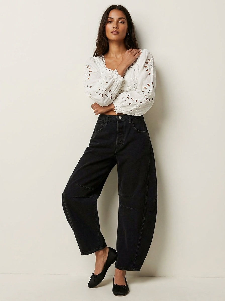 Women's Baggy Jeans – Relaxed Fit Casual Denim Trousers