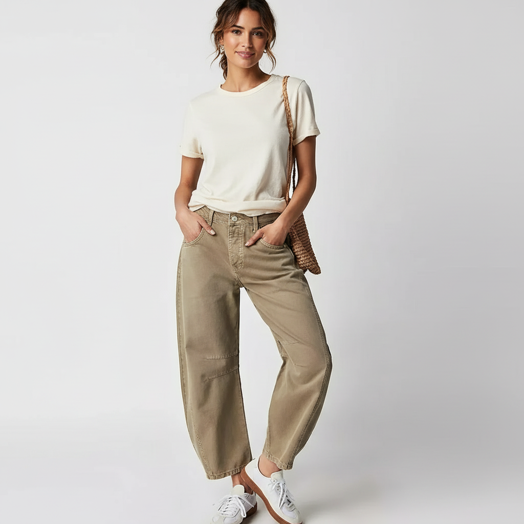 Women's Baggy Jeans – Relaxed Fit Casual Denim Trousers